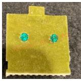 14kt Gold Post Back Earring