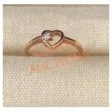 10kr Heart Diamond Ring