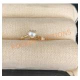 10ky Pearl Pring Set Ring