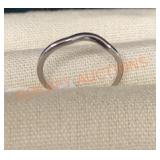 14kw Curved Wedding Band