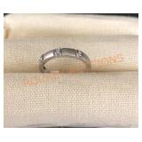 Sterling Silver Diamond Band Ring