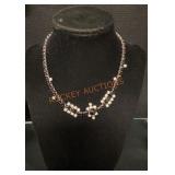 Black&white Diamond Necklace
