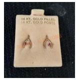 14kt Gold Post Earrings