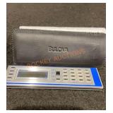Bulova Quartz Lcd Travel Alarm+calculator