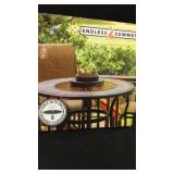 Endless Summer Round Table Top Outdoor Fireplace
