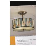 Portfolio Semi-flushmount Ceiling Fixture