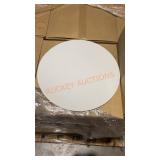 100ct 16" Mottled White Corrugated Circle