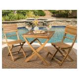 Foldable Wood Outdoor Table&chairs