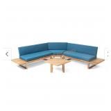 Mirabelle 4pc Acacia Sectional Sofa Set By