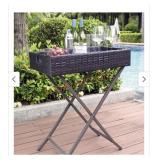 Crosley Furniture Palm Harbor Folding Wicker Cafe