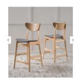 Carson Carrington Lund Wood 24" Counter Stool Set