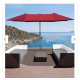 Outsunny Outdoor Double Sided Market Patio