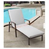 Patio Chaise Lounge w/ Cushion, 1pc