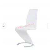 Global Furniture USA 2pk White Dining Chairs