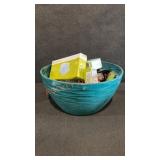 Flower Pot with Miscellaneous Items