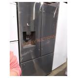stainless steel refrigerator approximately 67"h