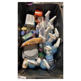Bin Lot of Cleaning&More Supplies