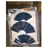 Scott Living blue ruffled fan wall decor