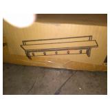 36" coat hooks with shelf