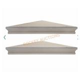 American art decor corner shelves