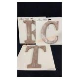 3ct. Monogram Letters-T,C,R
