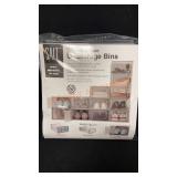 6ct. Swing Front Storage Bins