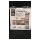 6ct. Swing Front Storage Bins