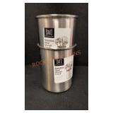 2ct. Stainless Steel Utensil Crock