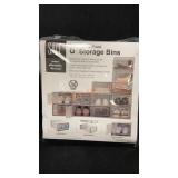 6ct. Swing-Front Storage Bins