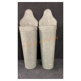 2ct Bee&Willow 21.5" Decorative Metal Vase