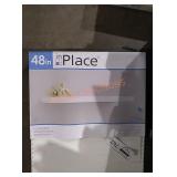In Place floating shelf