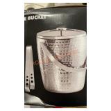 Double Wall Hammered Stainless Steel Ice Bucket