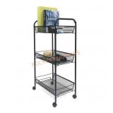 Mind Reader 3-Shelf Metal Mesh Storage Cart