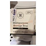 3pc. Multipurpose Storage Bins