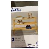 3tier Wood Shoe Rack