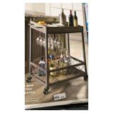 Oversized Bar Cart with 2 Tiers