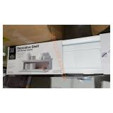 Salt Decorative Shelf With Storage Cabinet