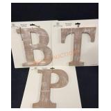Monogram Letters-b,t,p