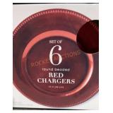 6ct. Red Chargers