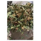 Dried Babybreath In Wicker Basket