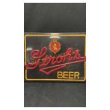 Strohs Beer Lighted Sign