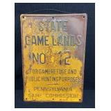 State Gamelands No.12 Sign