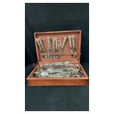 Silver Plate Silverware In Chest