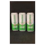 3 Heineken Light Beer Signs 6 1/2"x 17"