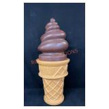 Approx 26" H Blow  Mold Bank Ice Cream