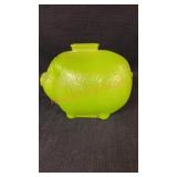 Glass Pig Bank Approx 5"X6"