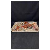 Large Tray Lot Jewelry Rings & More