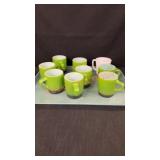 9 Fire King Mugs
