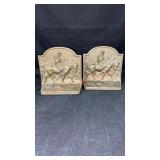 Metal Bookends 5 1/2"H