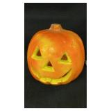 Styrofoam Lighted Pumpkin 8" H